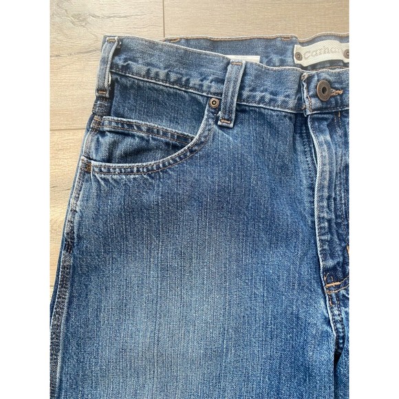 Carhartt Workwear Mens 35 x 30 Medium Wash Relaxed Fit B213 Blue Jeans - Picture 3 of 9